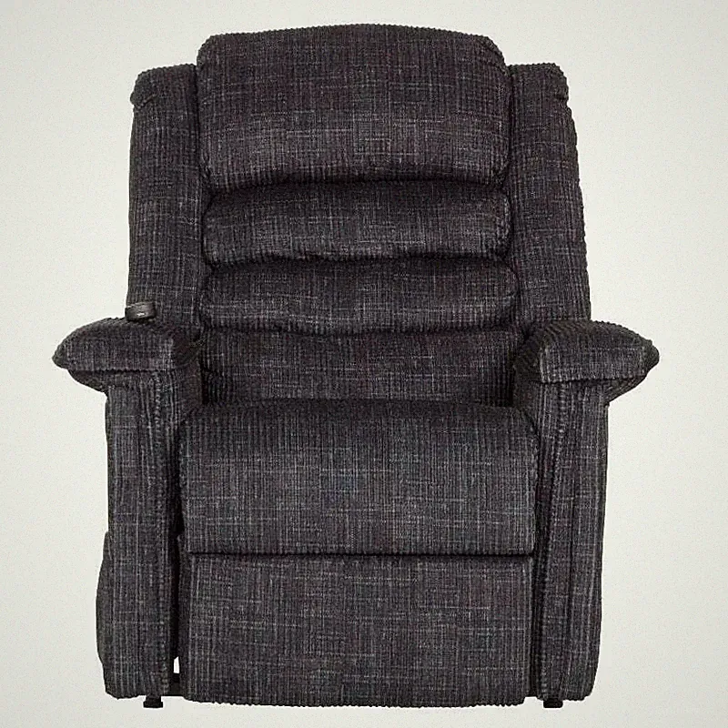 Catnapper Buckner Power Lift Assist Recliner in Blue Polyester Fabric