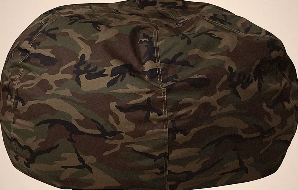 Duncan Camouflage Oversized Bean Bag Chair for Kids & Adults, Washable Cover