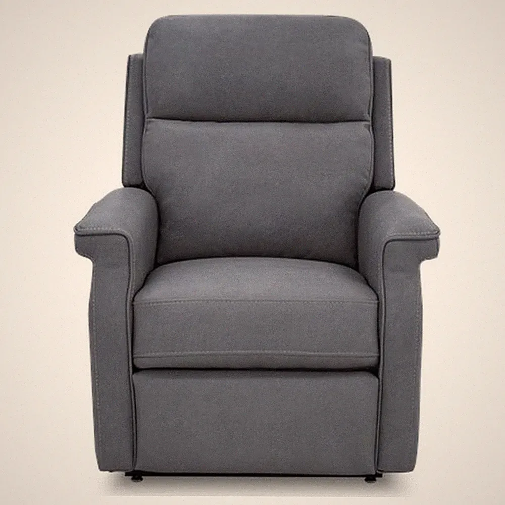 Pemberly Row Fabric Power Lift Recliner with 2 Zone Heat in Cappriccio Slate